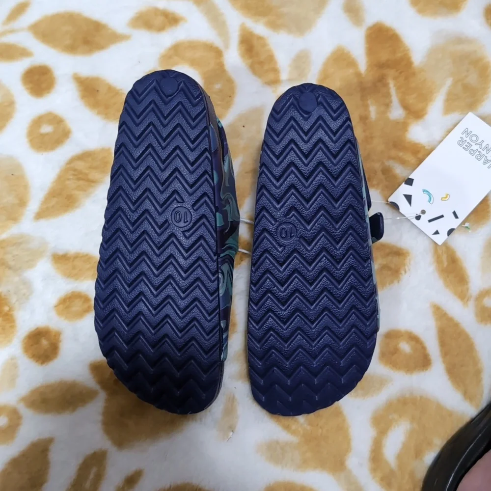 Harper Canyon Kids Adventure Sandals Blue Green Print NWT Toddler Boys 10